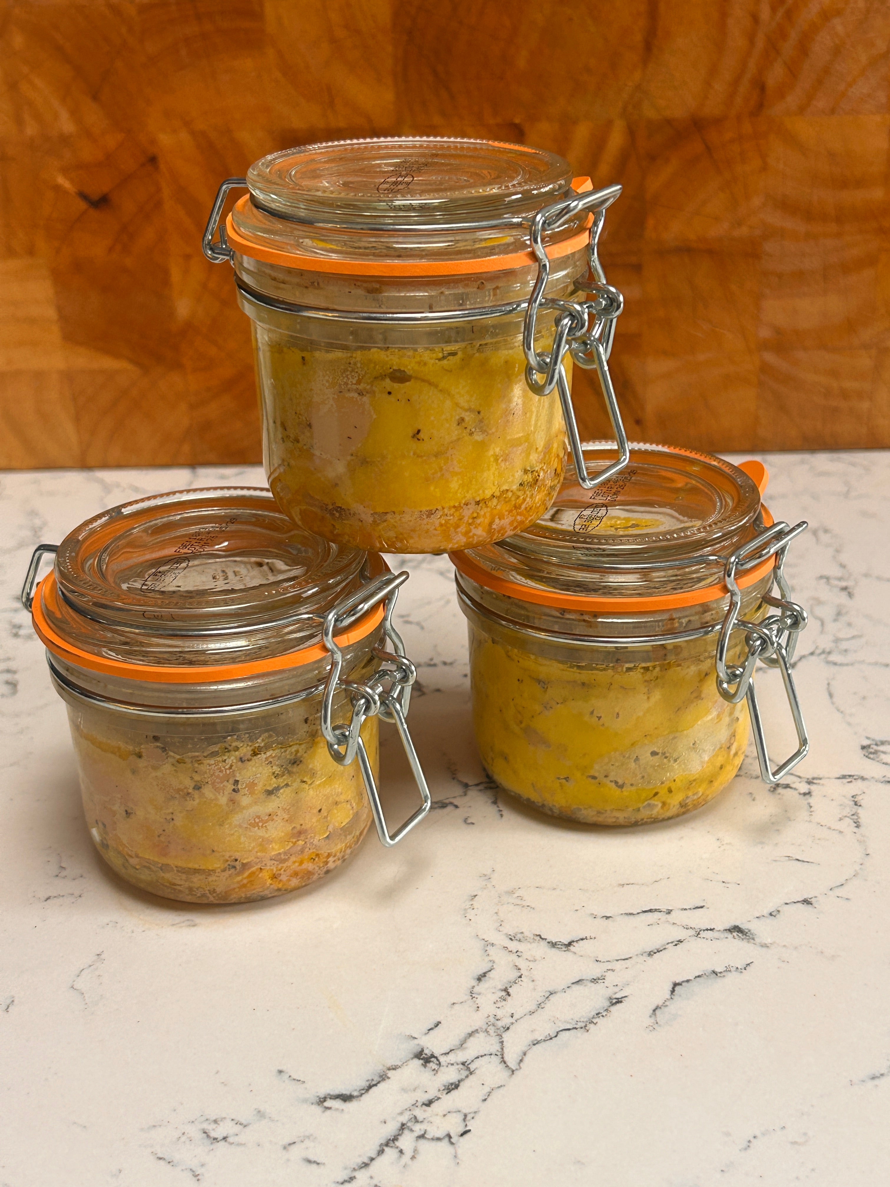 Lot de 3 Bocaux de Foie Gras de canard entier du Sud-Ouest 180g